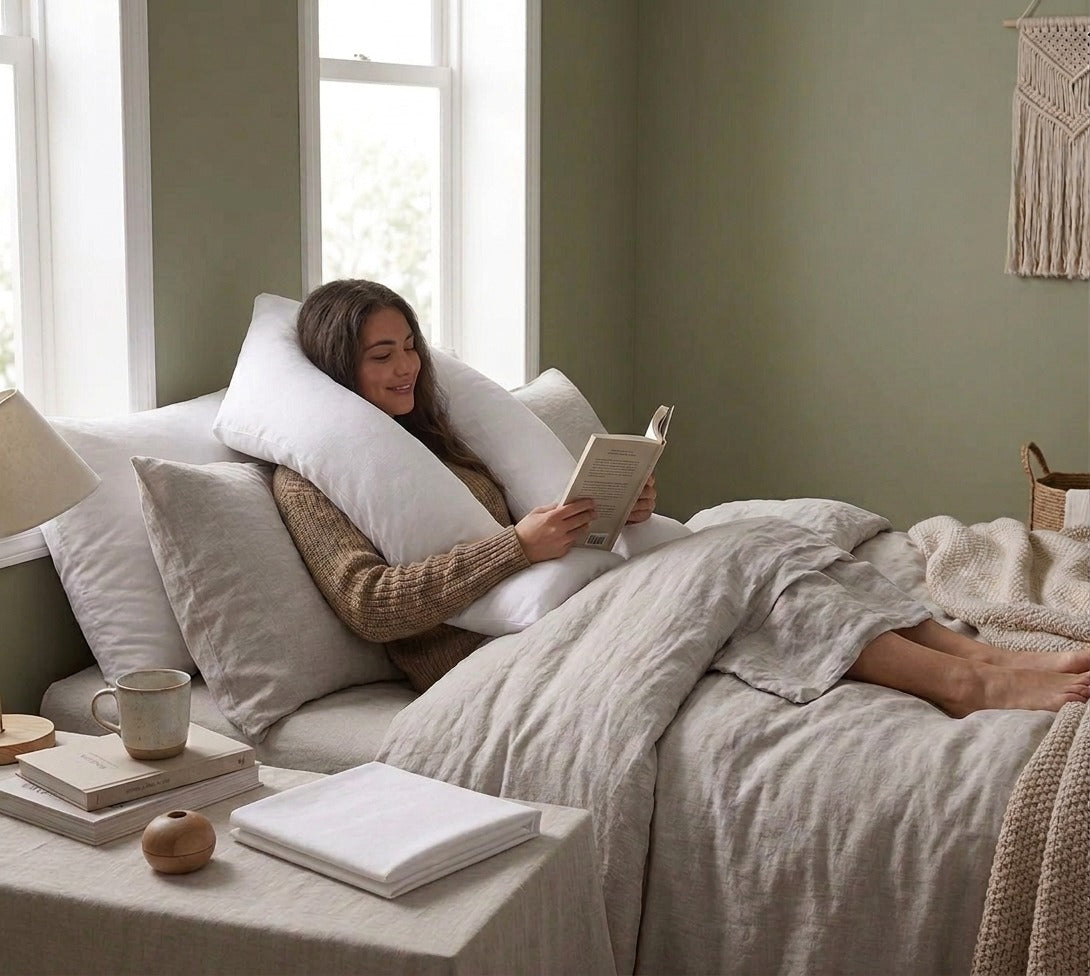 V-Shaped Support Pillow with Pillowcase