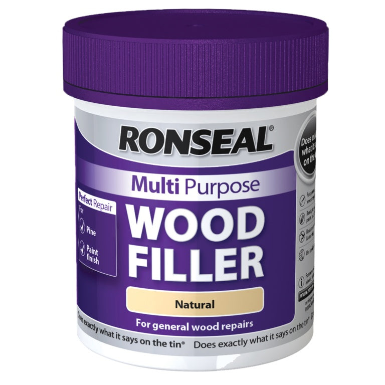 Ronseal Multi Purpose Wood Filler 250g – Natural Wood Repair Filler