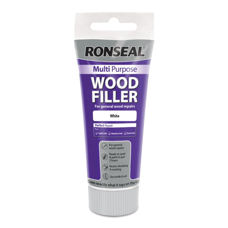 Ronseal Multi Purpose Wood Filler 100g – White Wood Repair Filler