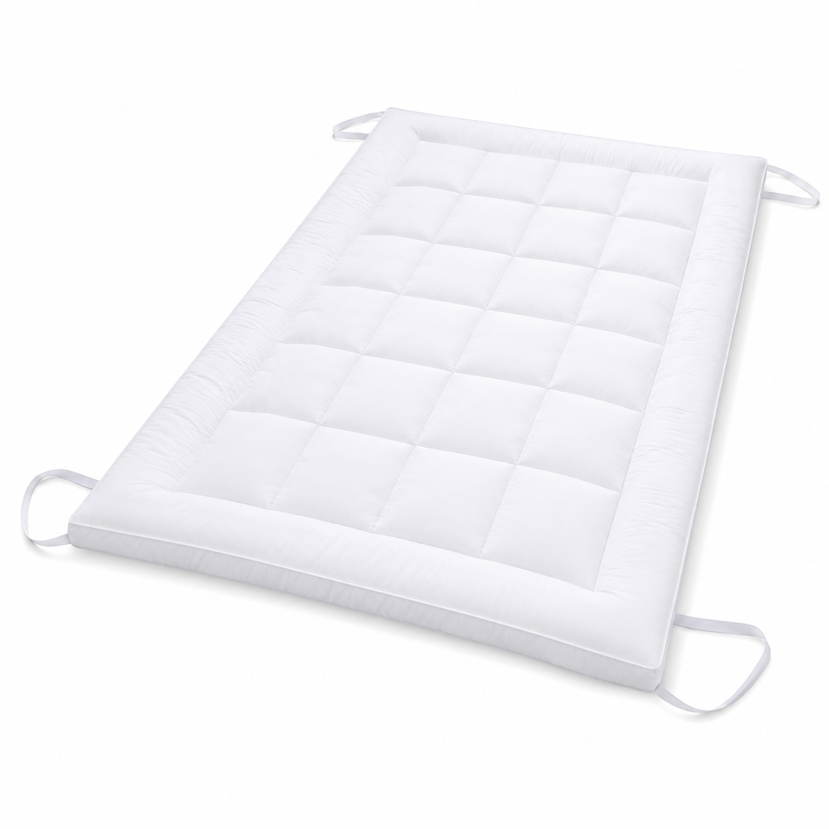 10cm Microfibre Mattress Topper – White