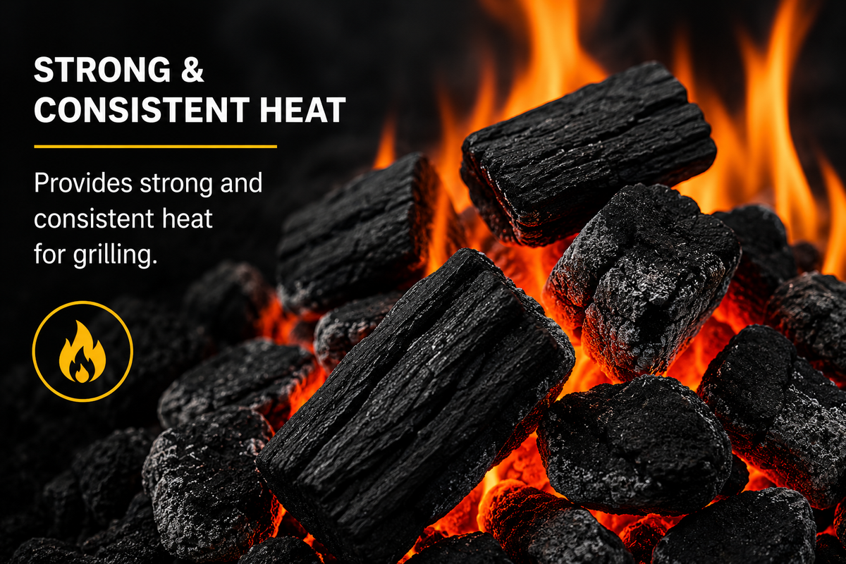 Instant Lighting BBQ Charcoal – 2 × 850g