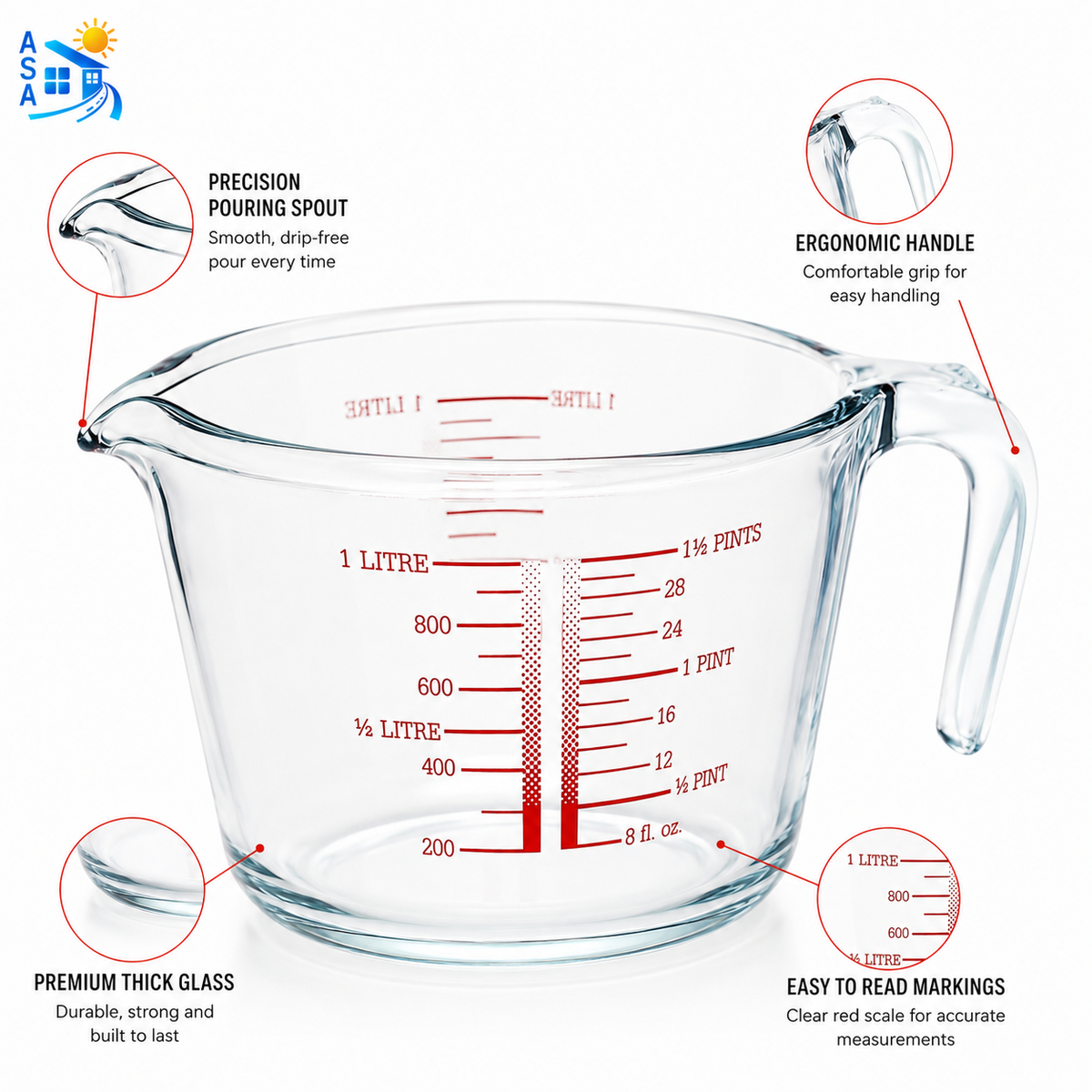 Transparent Measuring Jug