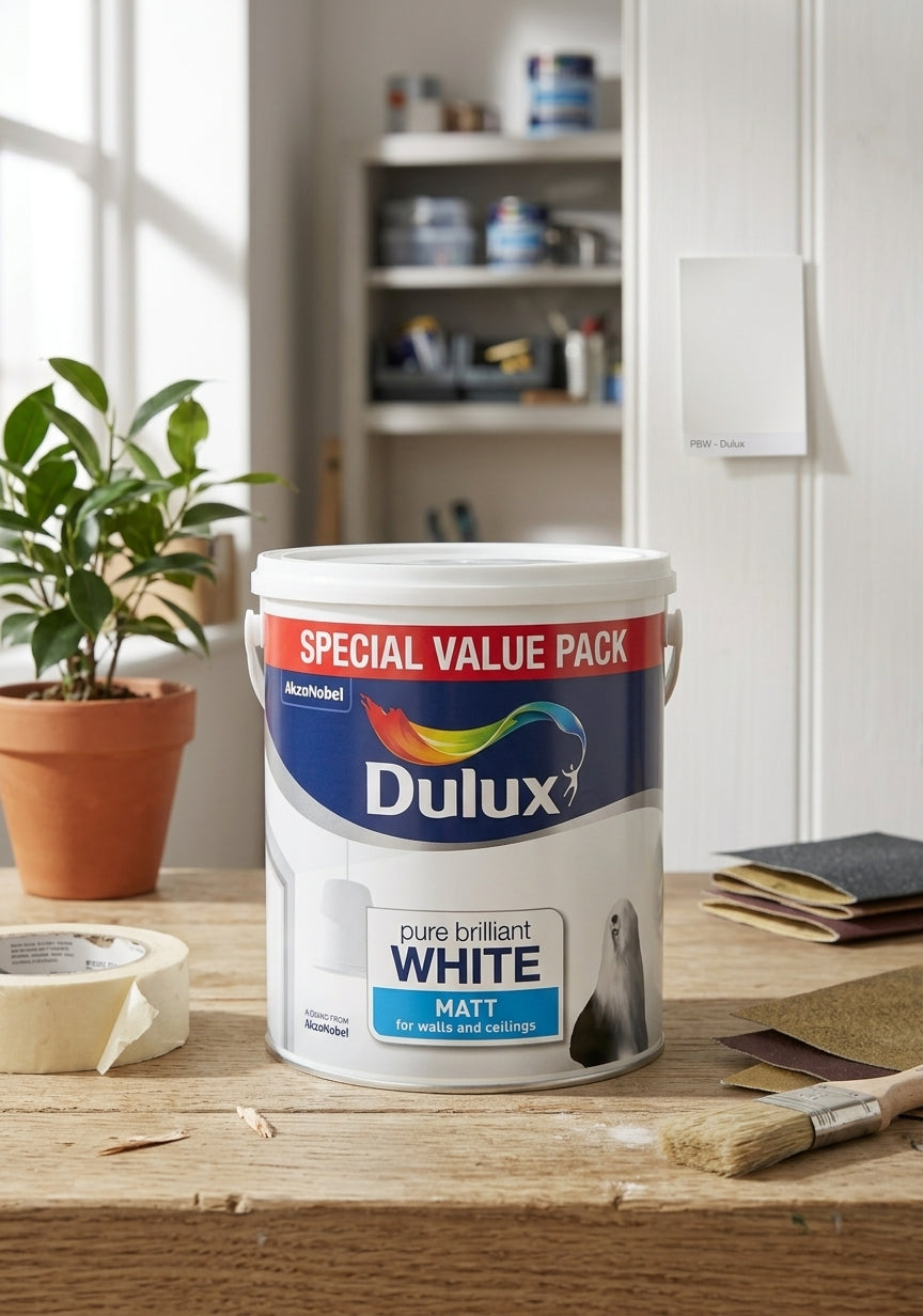 Dulux Rich Matt 7L – Pure Brilliant White Matt Emulsion Paint