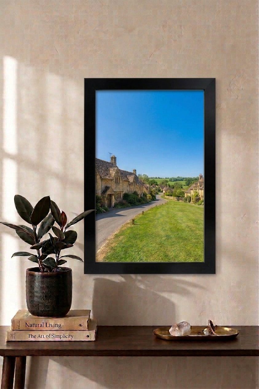 A4 Picture Frame 21x30cm – MDF Wooden Photo Frame for Posters & Certificates – White, Black & Silver