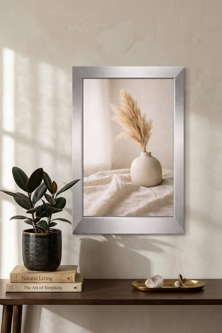 A3 Picture Frame 30x42cm – MDF Wooden Photo Frame for Posters & Certificates – Black, Silver & White